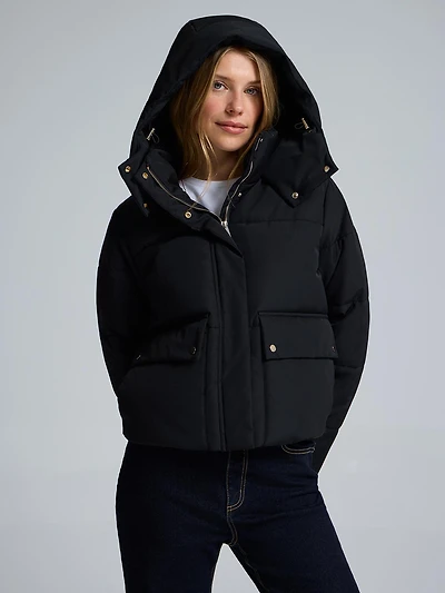 Short Utility Puffer Jacket