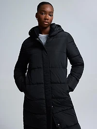 Long Quilted Puffer Jacket