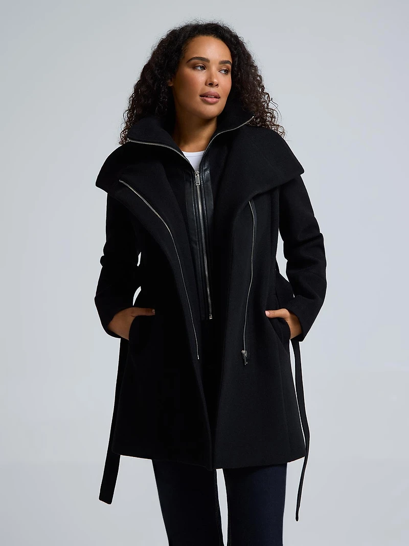 Double-Collar-Faux-Wool-Coat