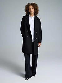 Double-Breasted Mid-Length Coat