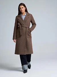 Manteau portefeuille ceinturé