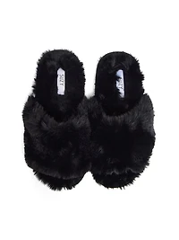 Pantoufles en fausse fourrure