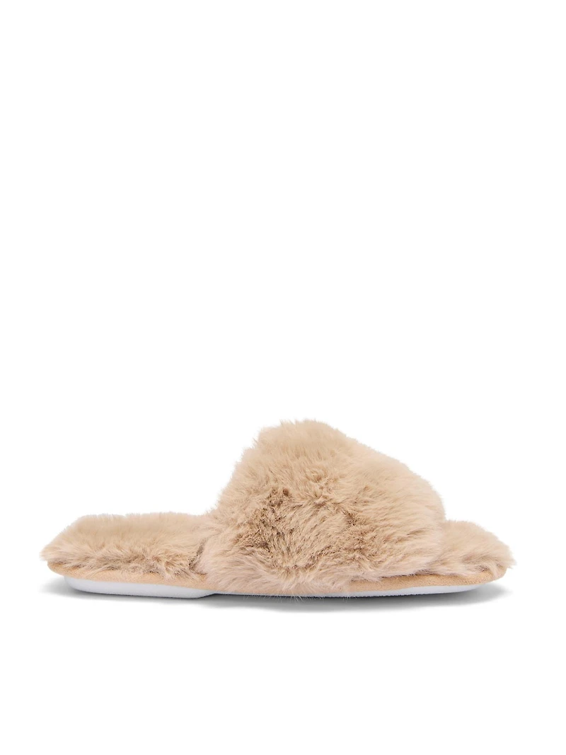 Pantoufles en fausse fourrure