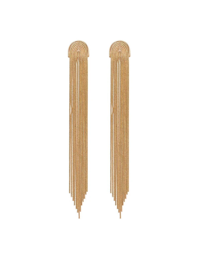 Slinky Chain Statement Earrings