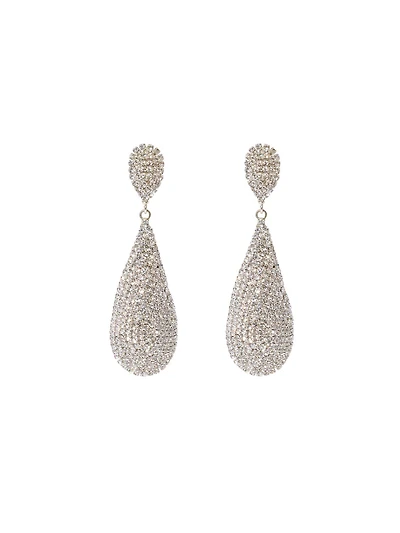 Pavé Teardrop Statement Earrings