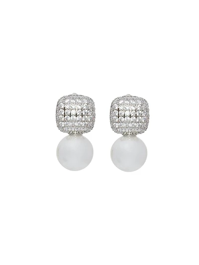 Boucles d'oreilles pavées avec perles