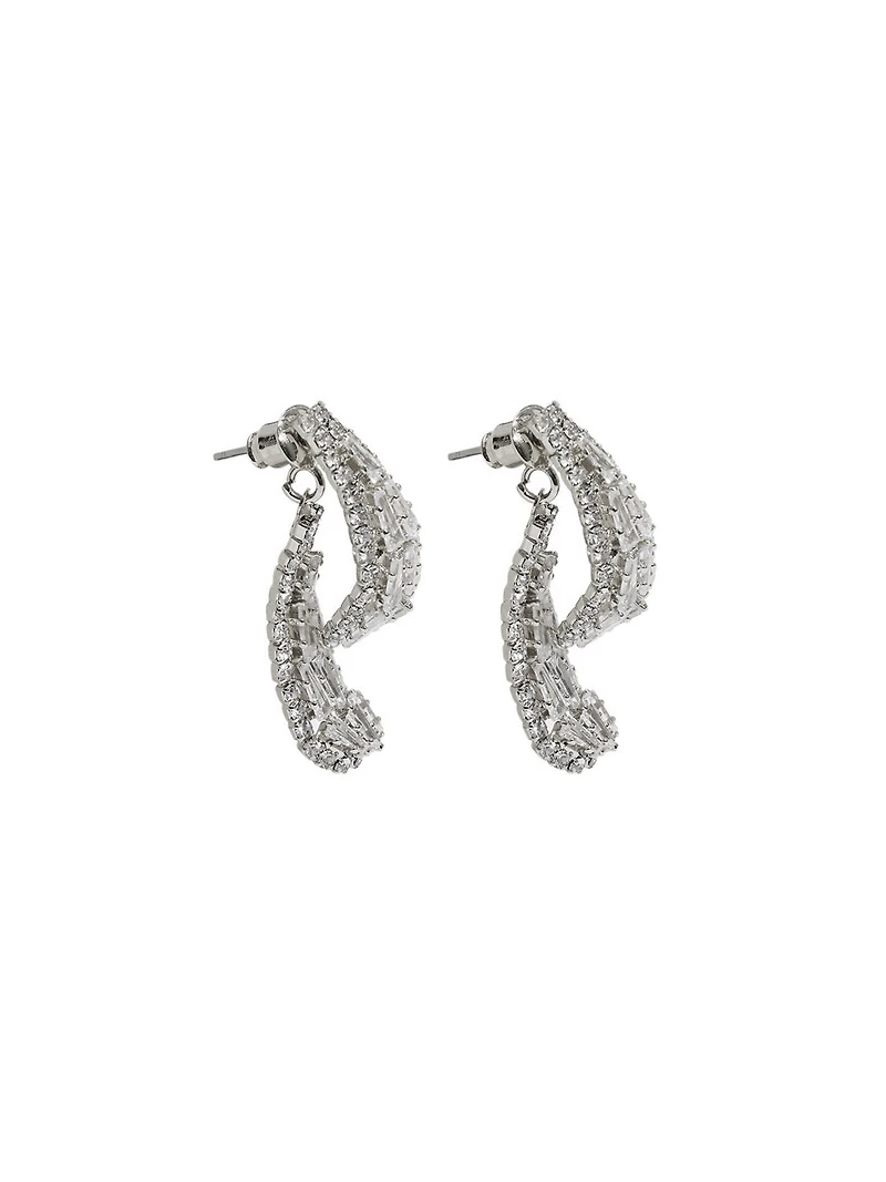 Boucles d'oreilles en cristal à double face