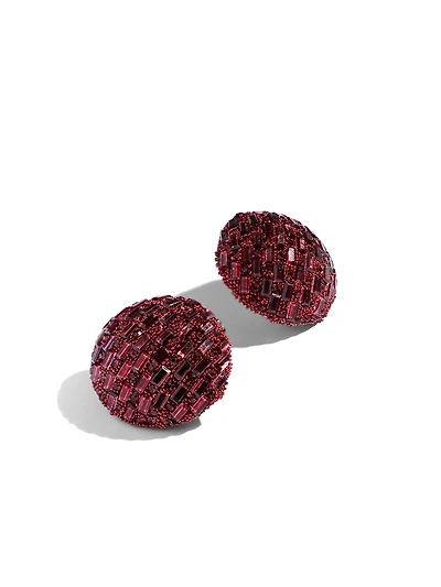 Button Statement Earrings