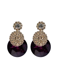 Pavé Detail Gem Earrings