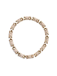 Pave Link Collar Necklace