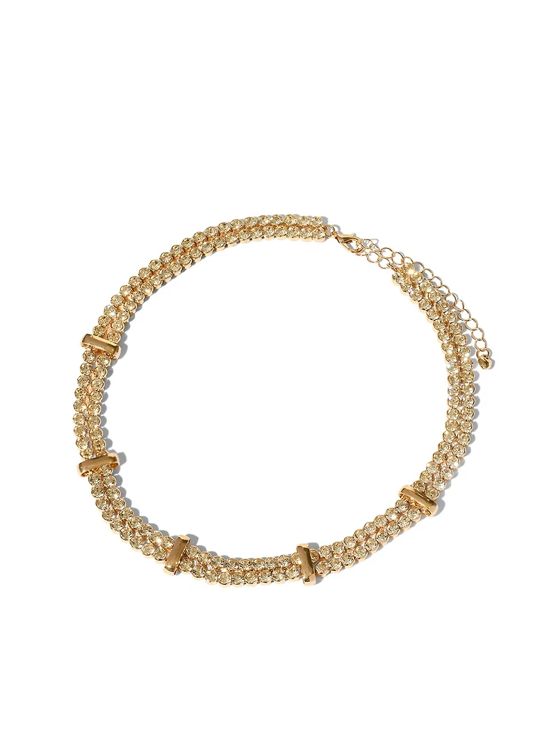 2-Row Gem Necklace