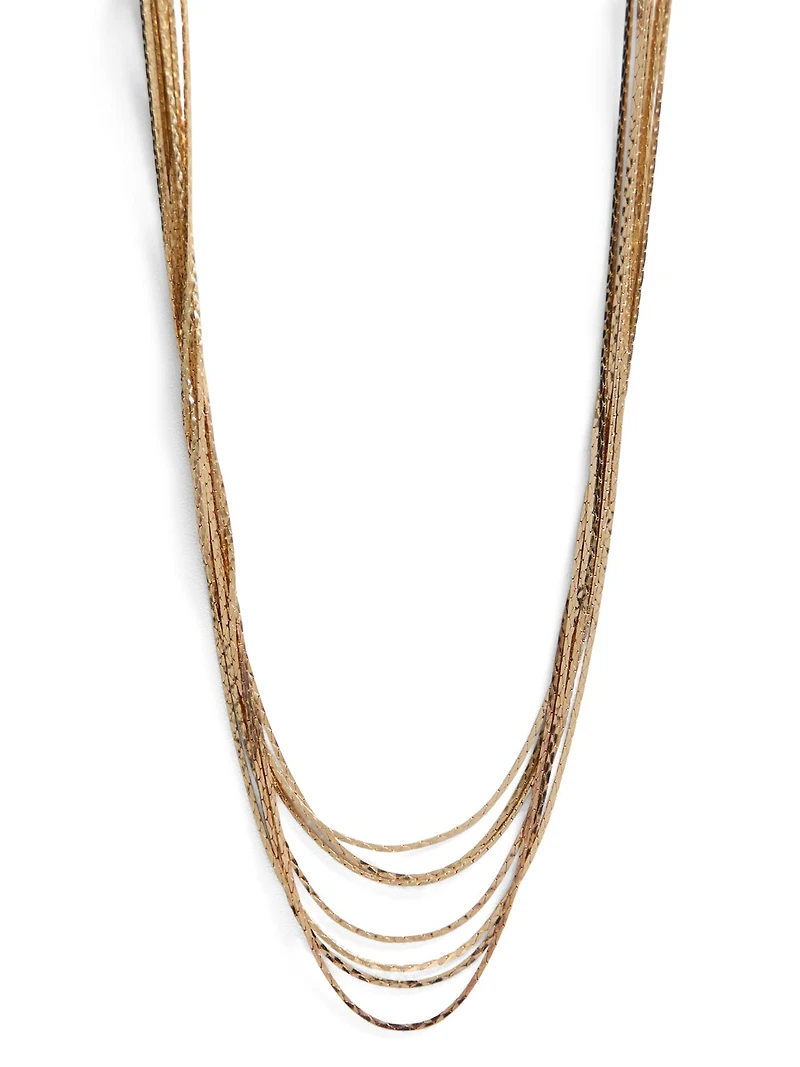 Collier superposé en chaîne serpent
