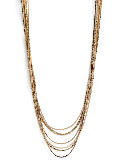 Collier superposé en chaîne serpent