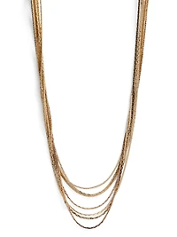 Collier superposé en chaîne serpent