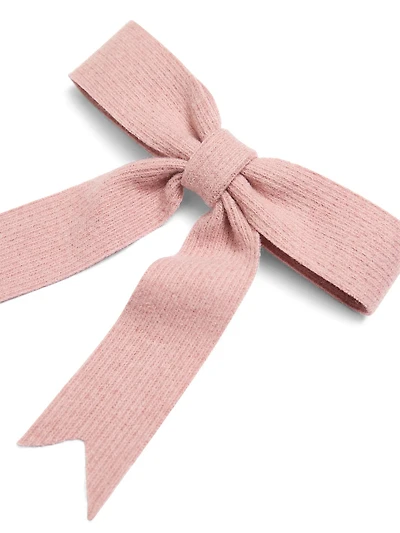 Ribbed Bow Hair Clip