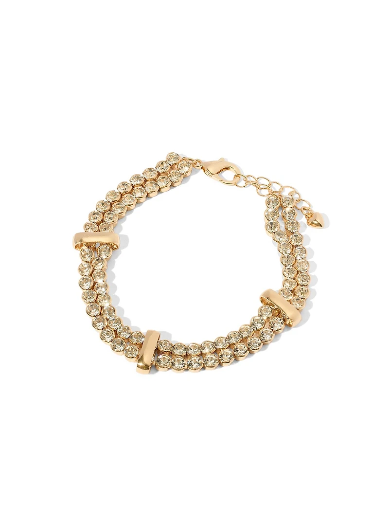 2-Row Gem Bracelet