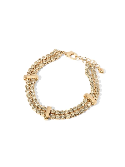 2-Row Gem Bracelet