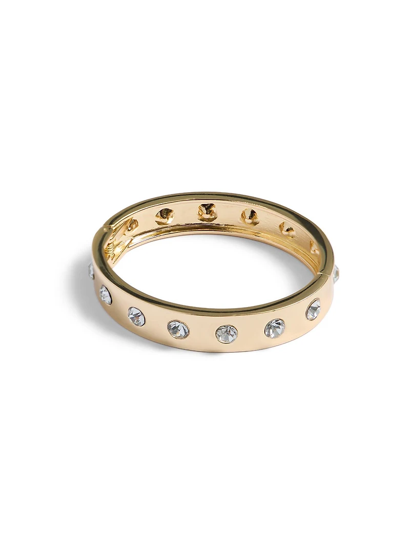 Bracelet à charnière en pierres précieuses