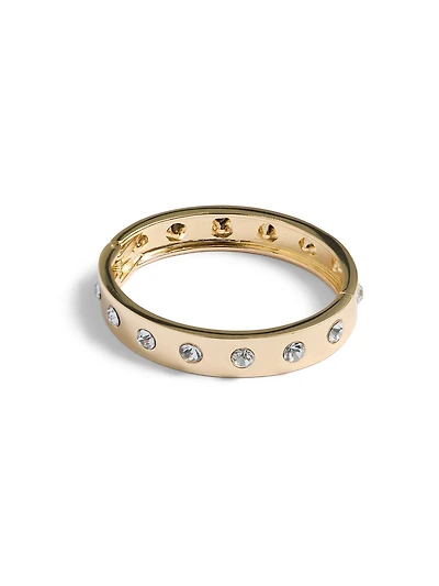 Bracelet à charnière en pierres précieuses