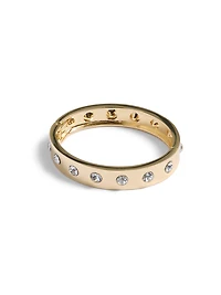 Bracelet à charnière en pierres précieuses
