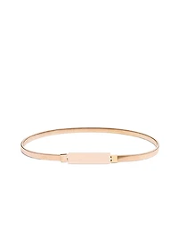 Ceinture extensible en métal à boucle carrée