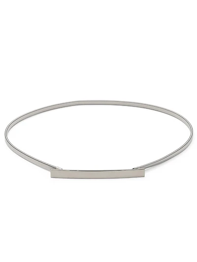 Stretch Metal Silver Belt