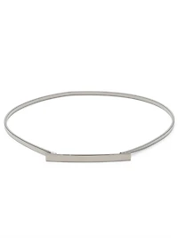 Stretch Metal Silver Belt