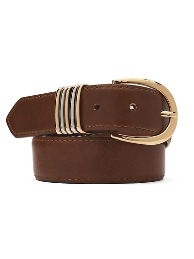Ceinture en faux cuir avec détail de boucle
