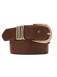 Ceinture en faux cuir avec détail de boucle