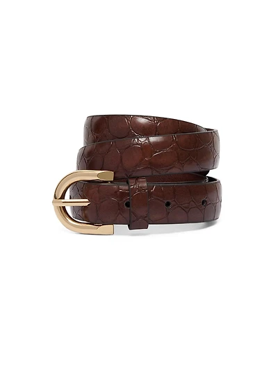 Ceinture crocodile en faux cuir