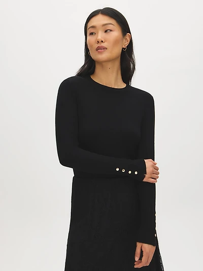 Button Detail Sweater