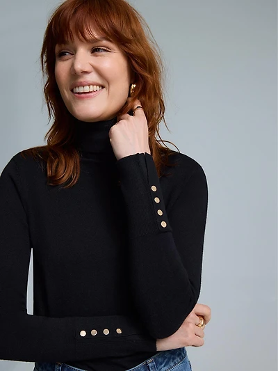 Ribbed Turtleneck Sweater