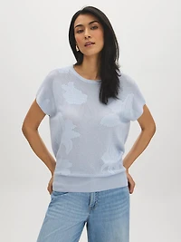 Crochet Cap Sleeve Sweater Top