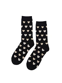 Sparkle Heart Crew Socks