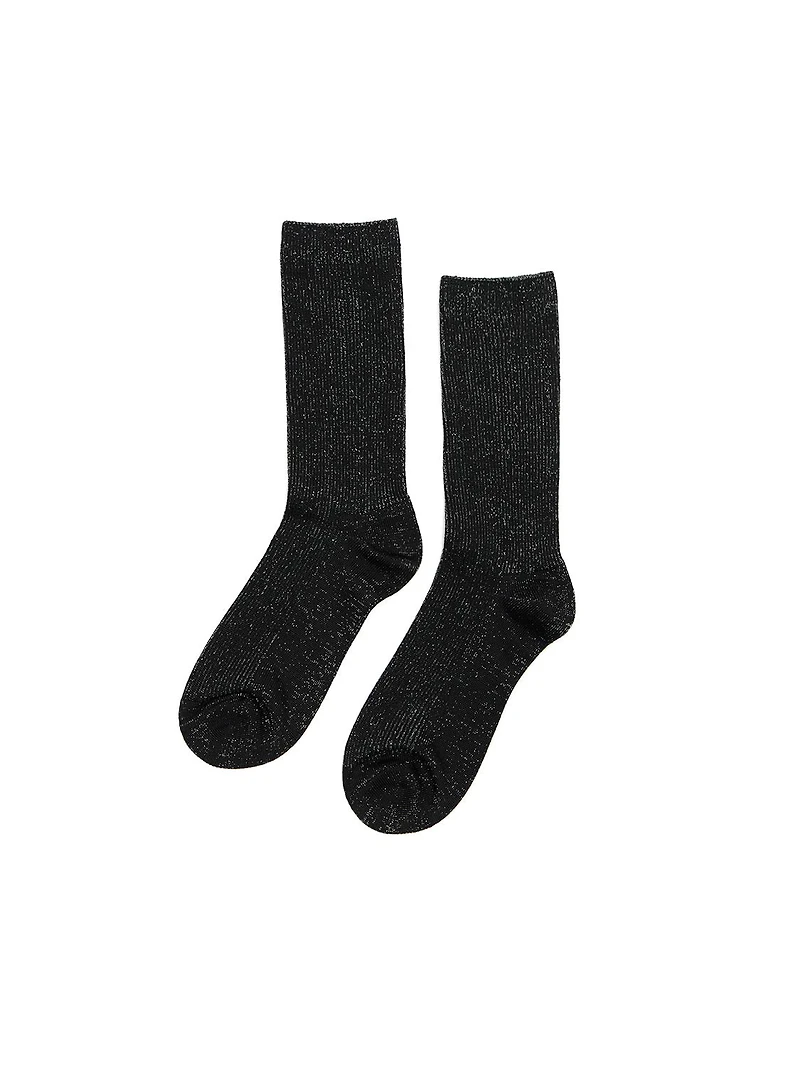 Metallic Crew Socks