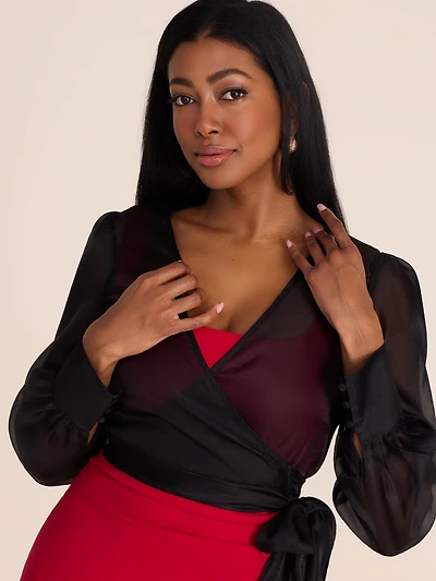Crossover Organza Bolero
