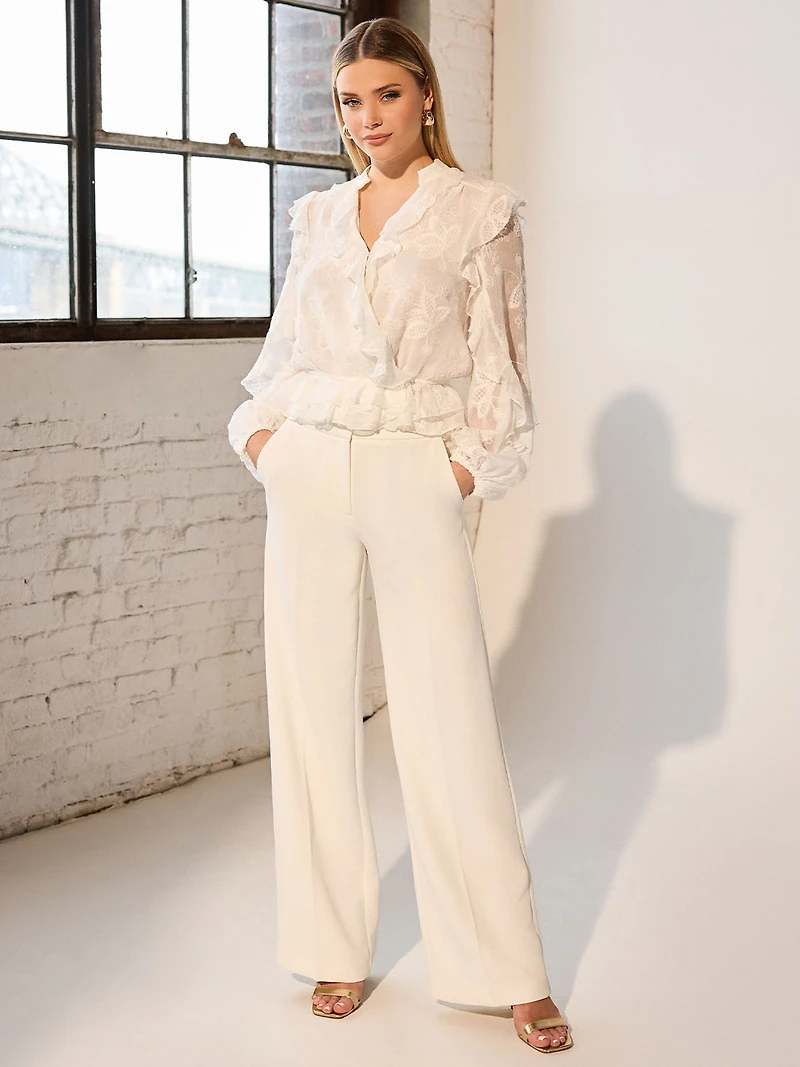 Off-White Wide Leg Pant