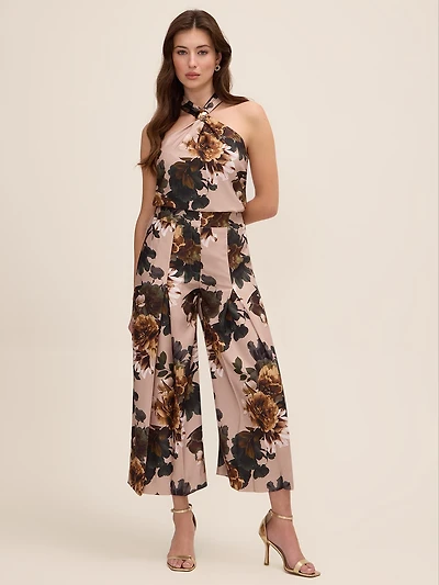 Wide-Leg Floral Culottes