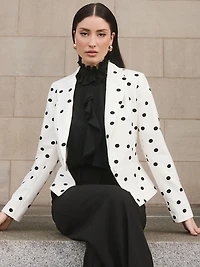Polka-Dot Blazer