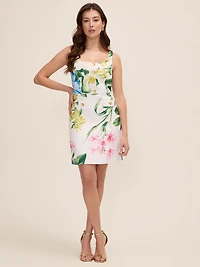 Floral Mini Sheath Dress