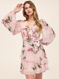 Fit & Flare Floral Mini Dress