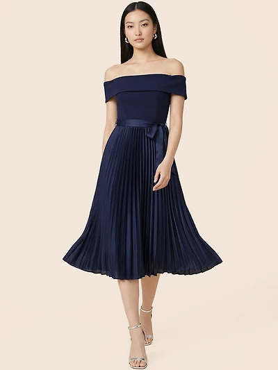 Off-The-Shoulder Midi Dress