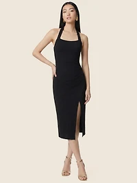 Halter Square Neck Midi Dress