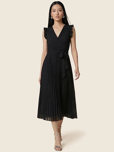 Pleated Midi Dress