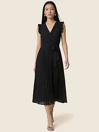 Pleated Midi Dress