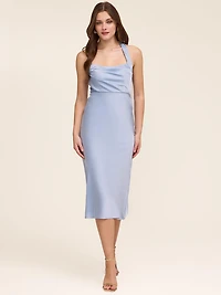 Midi Satin Slip Dress