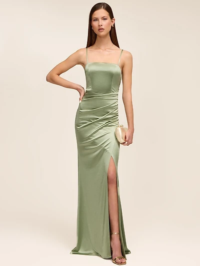 Satin Evening Gown