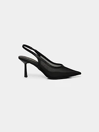 Mesh Slingback Pump