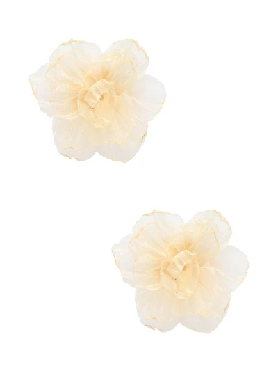 Oversized Organza Flower Earring