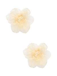Oversized Organza Flower Earring